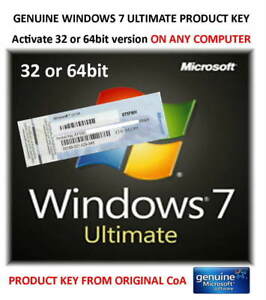 Windows 7 ultimate genuine activation key